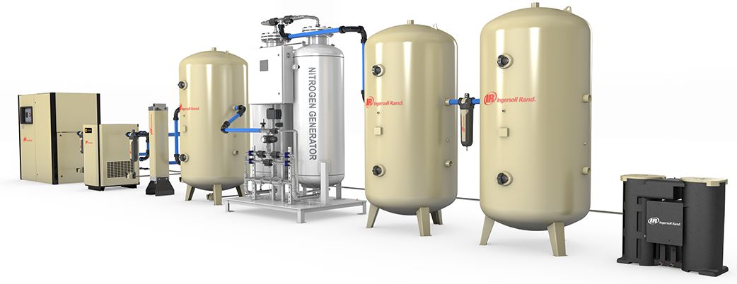 Sprężarki śrubowe Ingersoll Rand Serwis sprężarek Osuszacze chłodnicze i adsorpcyjne